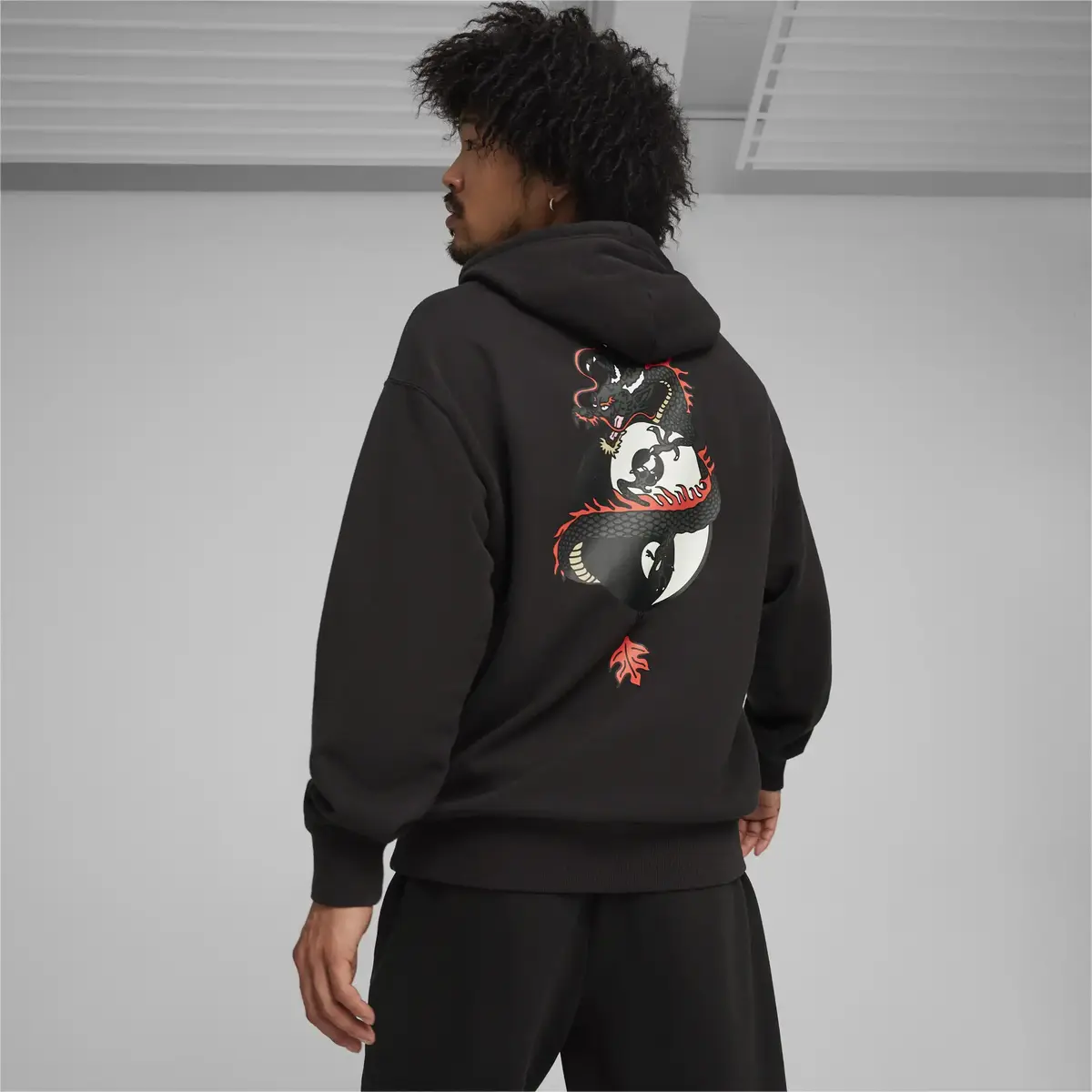 PUMA X STAPLE Graphic Hoodie Siyah Erkek Sweatshirt