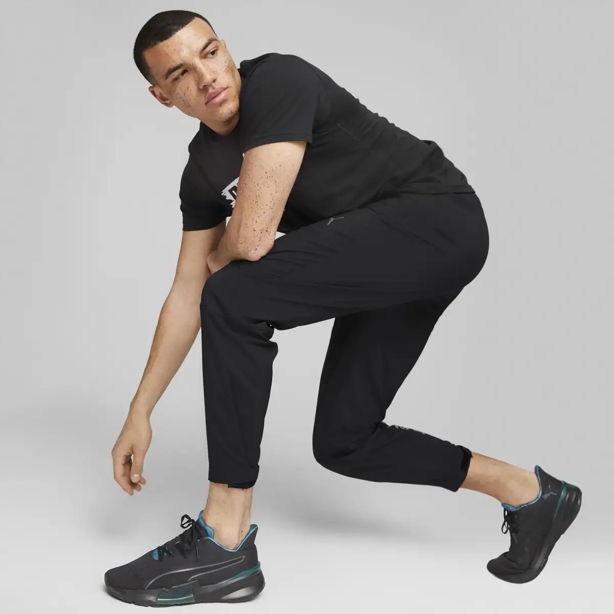 Puma Traın Fıt Woven Jogger Siyah Erkek Spor / Performans Eşofman Altı