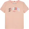 Tommy Hilfiger VARSITY TEE SS, TKZ Pembe Kız Çocuk T-Shirt & Polo