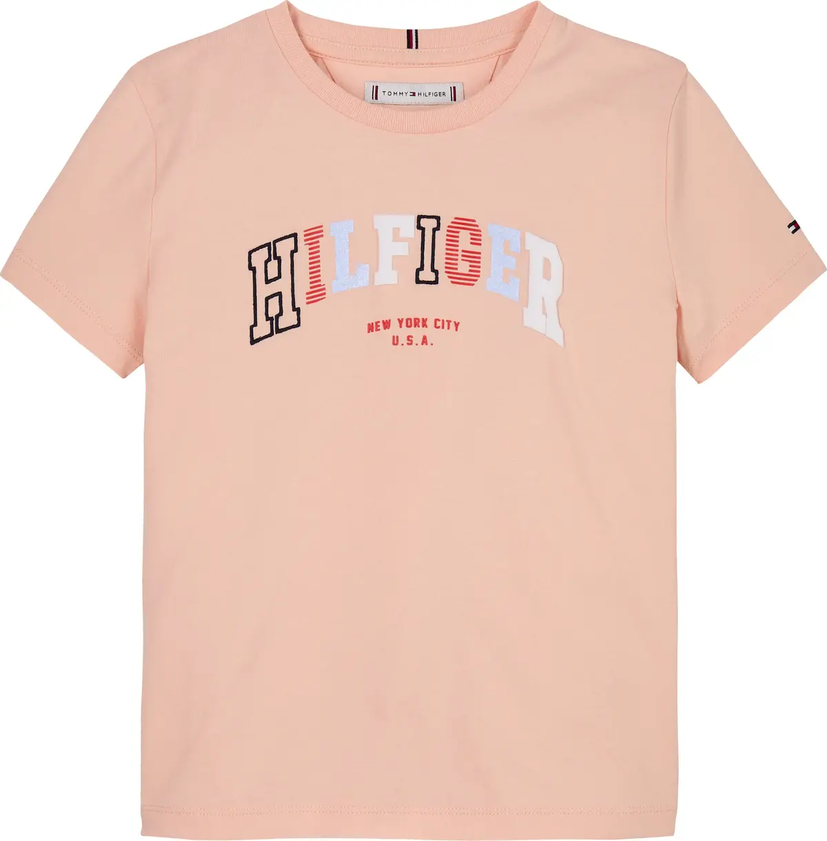 Tommy Hilfiger VARSITY TEE SS, TKZ Pembe Kız Çocuk T-Shirt & Polo