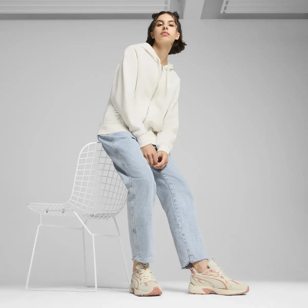 Puma Milenio Tech Suede Coquette Kırık Beyaz Kadın Günlük Spor Ayakkabı