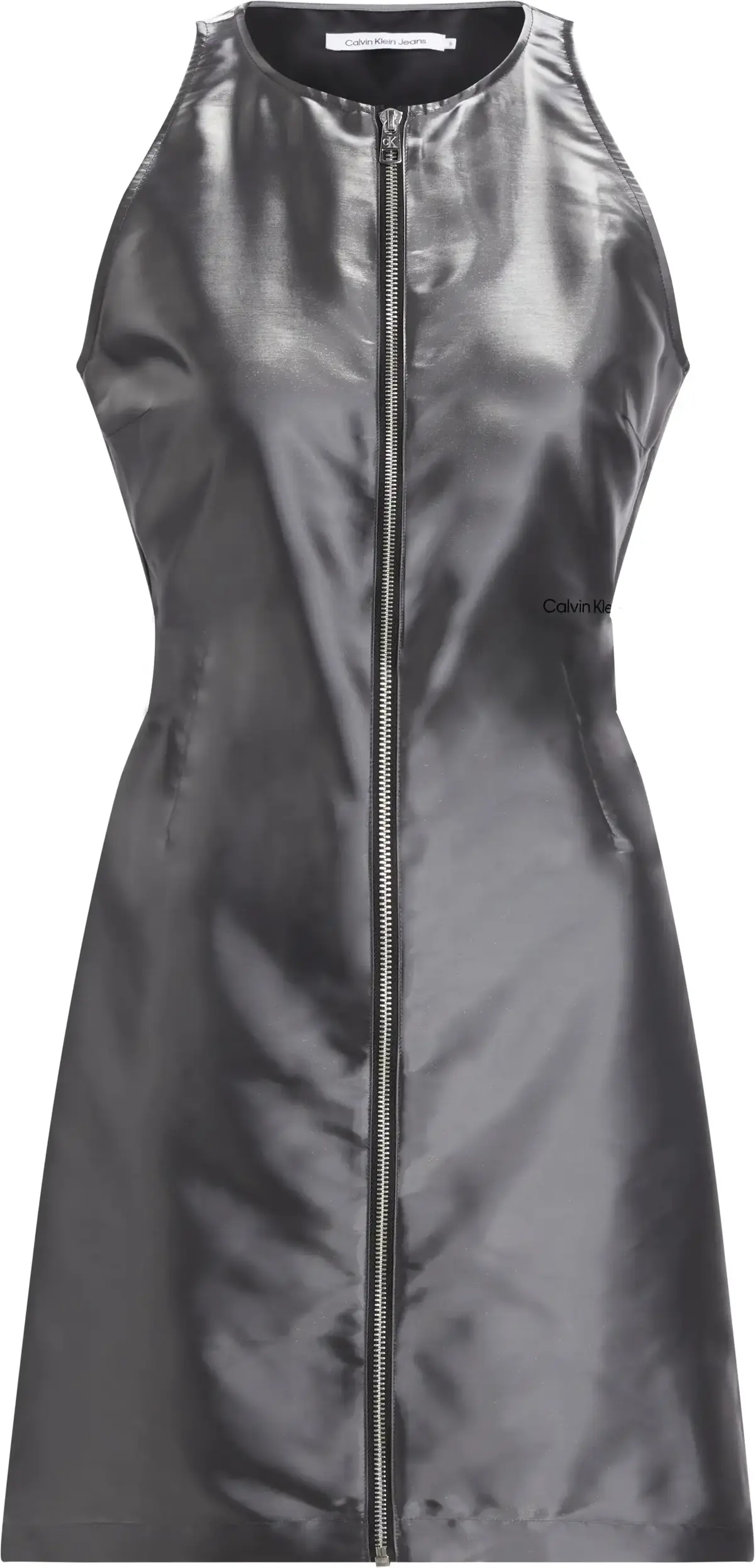 Calvin Klein LIQUID METAL DRESS Kadın Antrasit Elbise