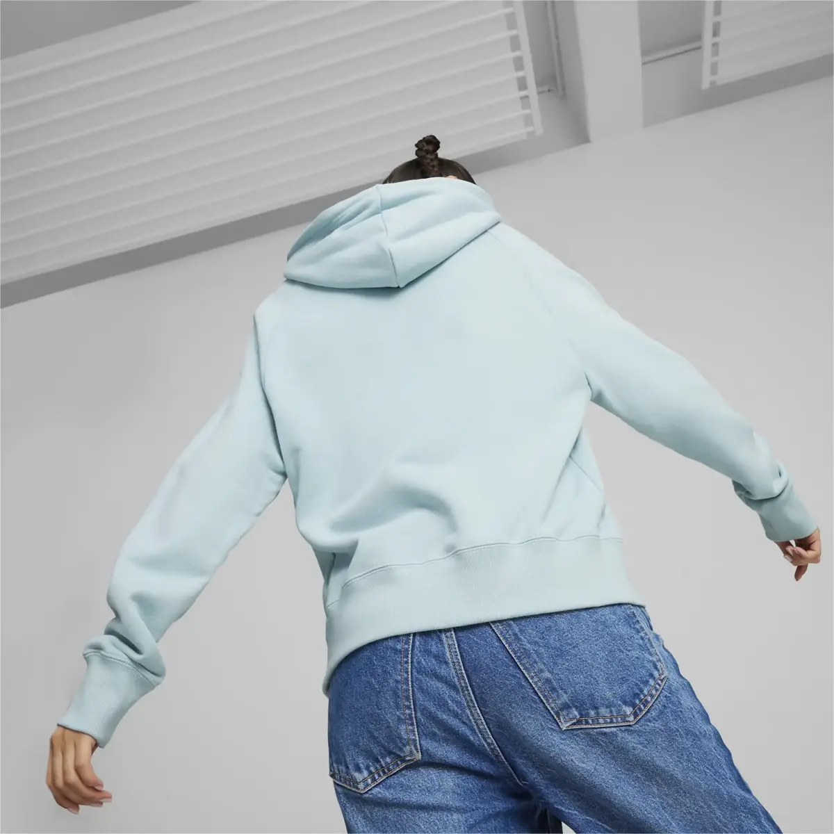 Puma INFUSE Relaxed Hoodie TR Açık Mavi Kadın Sweatshirt