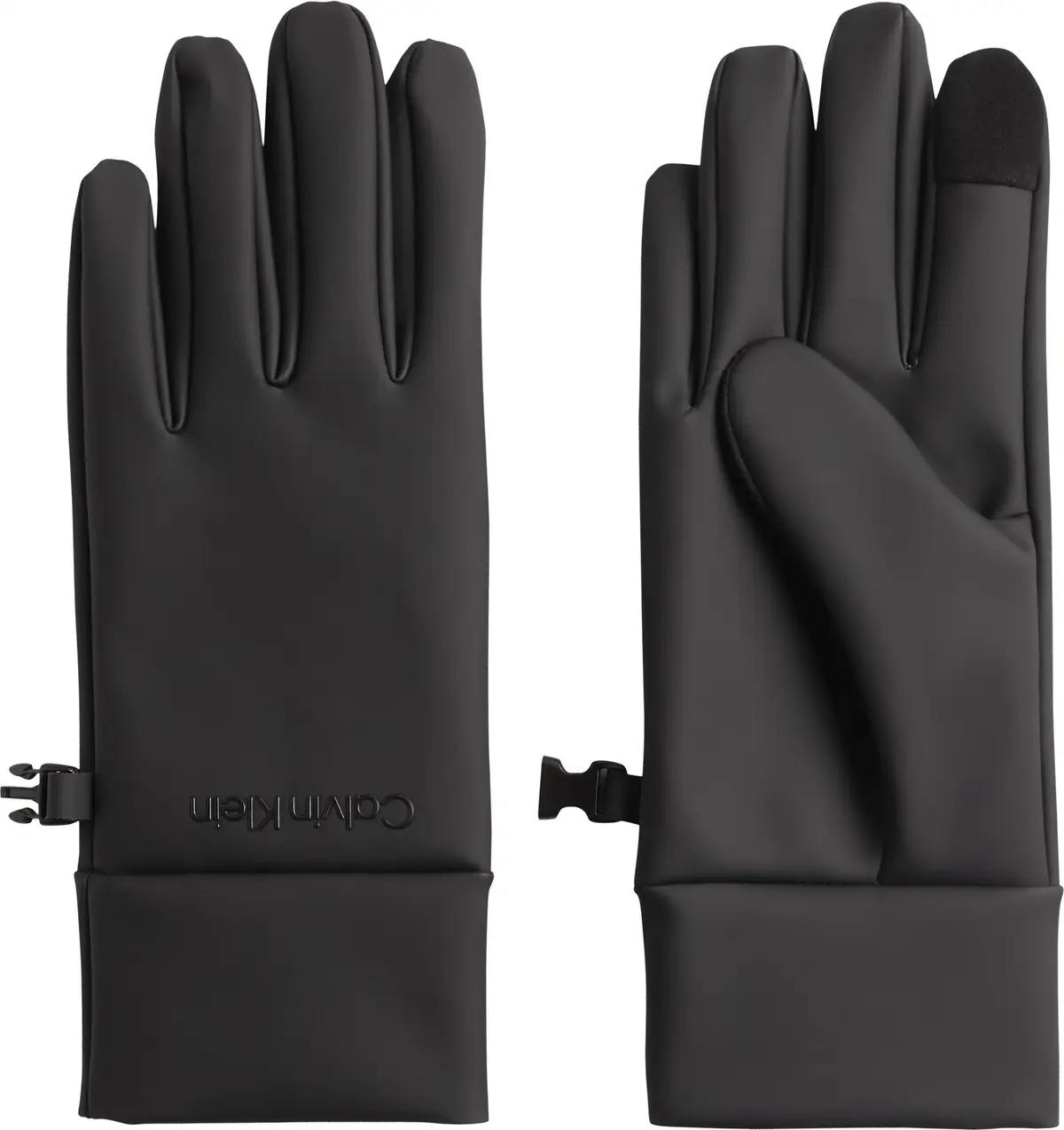 Calvin Klein RUBBERIZED GLOVES WA Erkek Siyah Eldiven