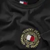 Tommy Hilfiger TJM REG TOMMY CREST, BDS Siyah Erkek T-Shirt & Polo