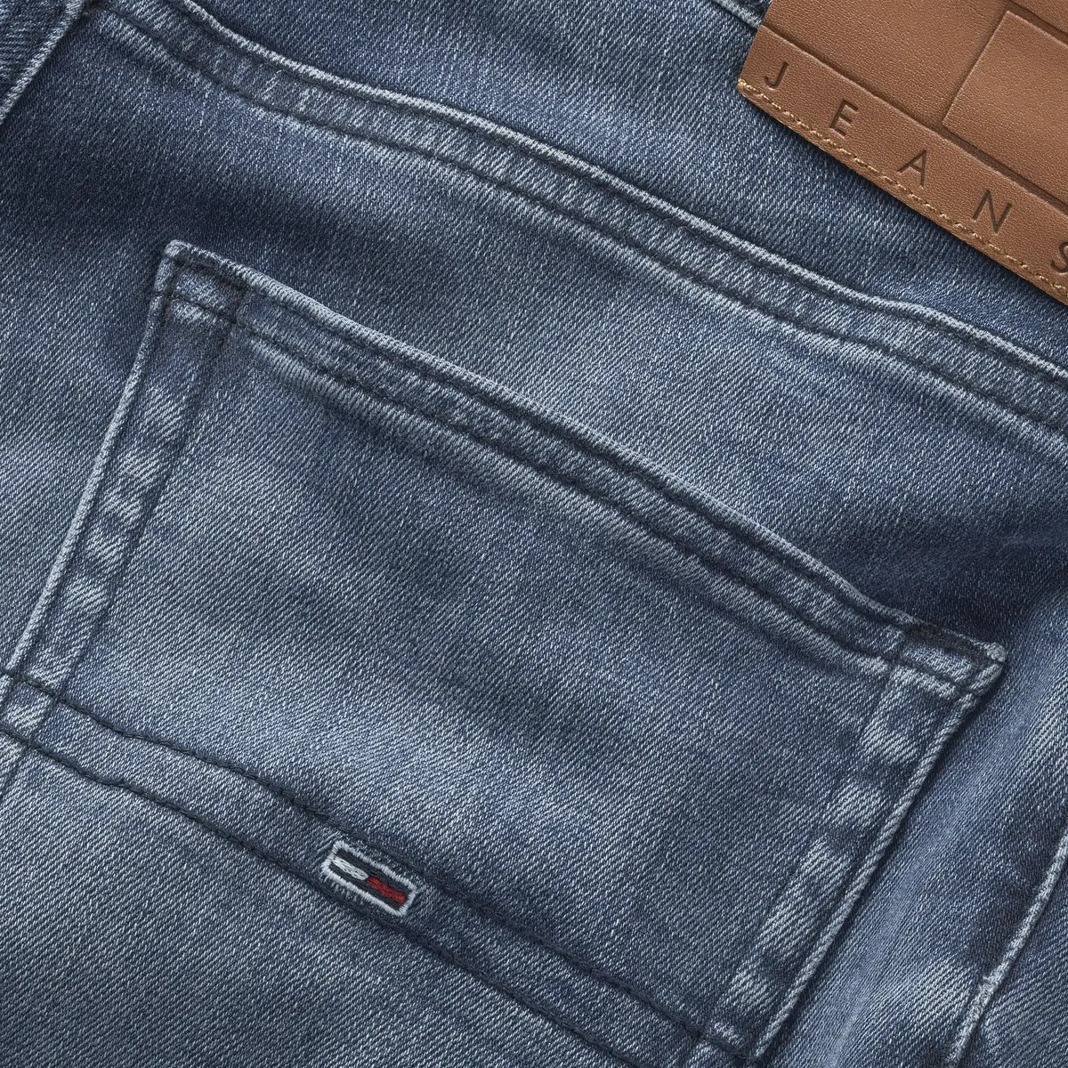 Tommy Hilfiger SCANTON SLIM AI1262, 1BK Lacivert Erkek Jean Pantolon