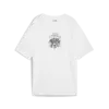 Puma DOWNTOWN Relaxed Graphic Tee Beyaz Kadın T-Shirt