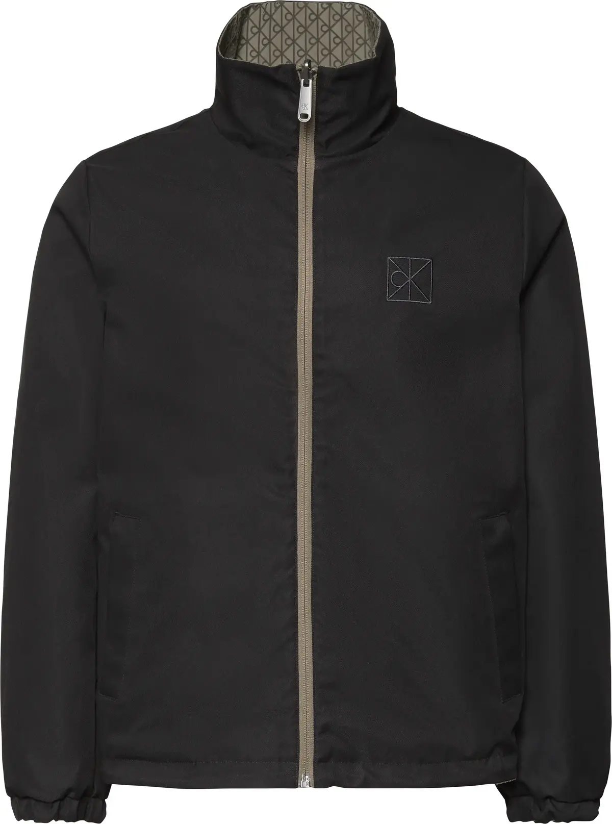 Calvin Klein LS NYLON AOP UNFILLED REVERSIBLE Erkek Siyah Mont