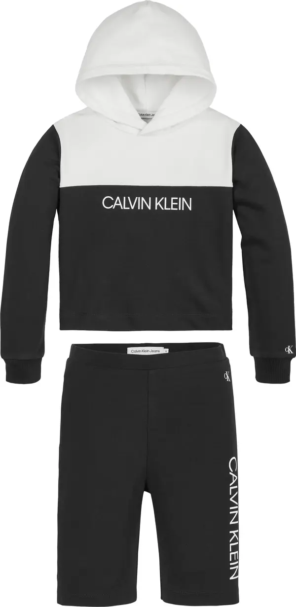 Calvin Klein COLOUR BLOCK HOODIE Kadın Siyah Hoodie