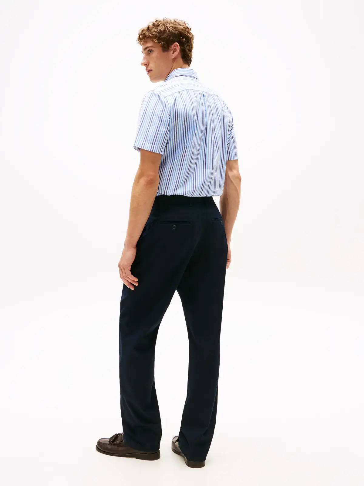 Tommy Hilfiger DOVER ESSENTIAL TWIL, DW5 Siyah Erkek Kumaş Pantolon