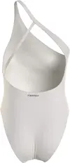 Calvin Klein ONE SHOULDER ONE PIE Kadın Beyaz Mayo