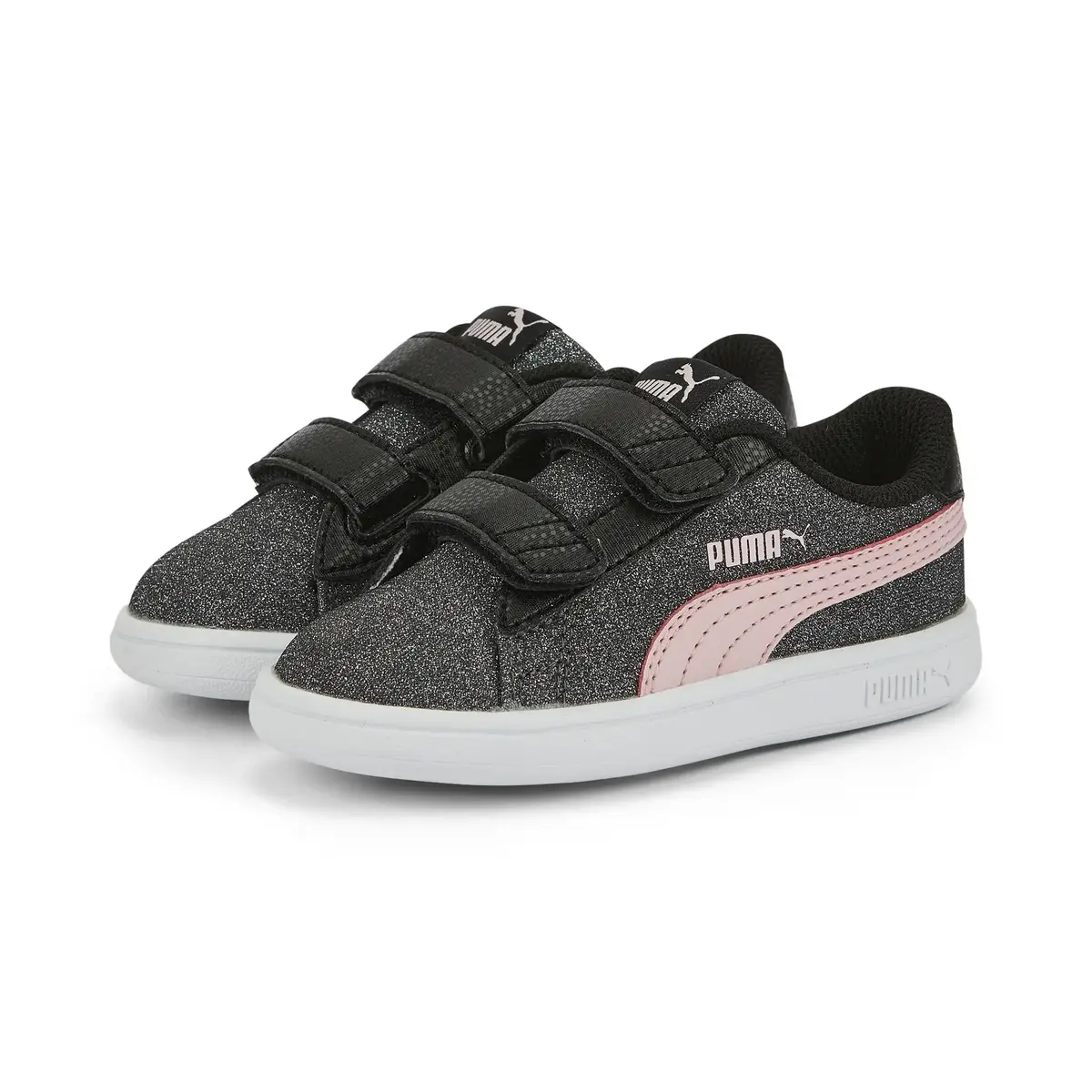 Puma Smash V2 Glitz Glam V Inf Siyah Kız Çocuk Günlük Spor Ayakkabı