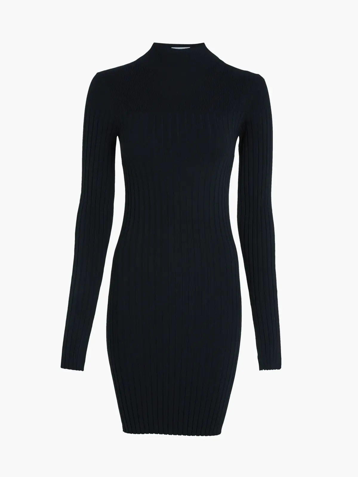 Calvin Klein ICONIC RIB MINI KNIT Kadın Siyah Elbise