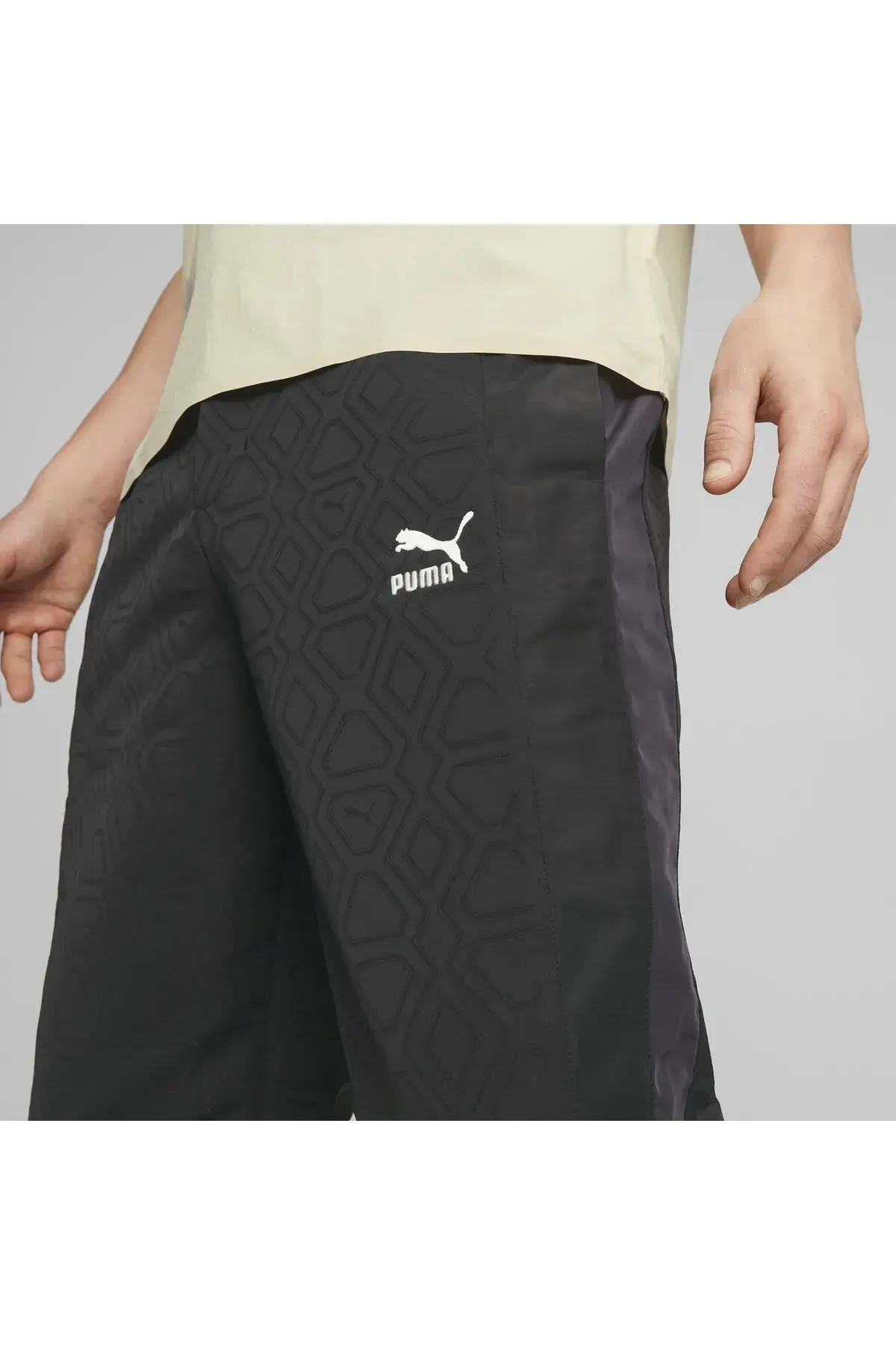 Puma LUXE SPORT T7 Woven AOP Pants Siyah Erkek Eşofman Altı