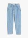 Calvin Klein BARREL UTILITY BLUE Kadın Mavi Kot Pantolon