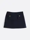 Tommy Hilfiger PUNTO SHORT SKIRT, C1G Lacivert Kadın Elbise-Etek