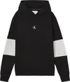 Calvin Klein STRIPE CK COLORBLOCK Erkek Siyah Hoodie