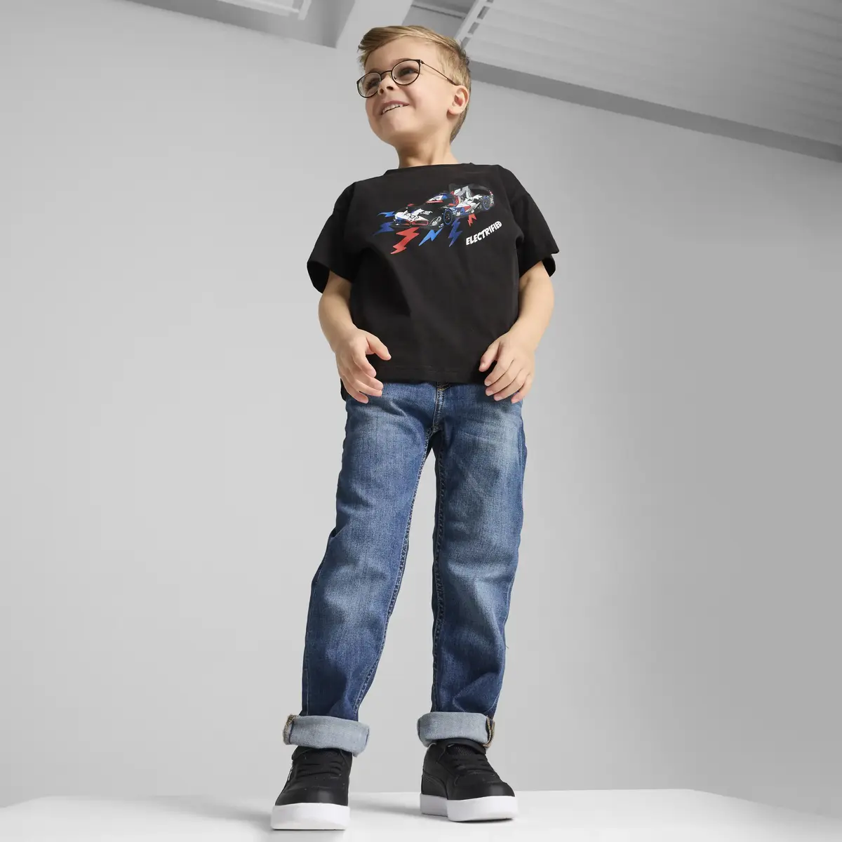 Puma BMW MMS PRE-SCHOOL TEE Siyah Unisex T-Shirt & Polo