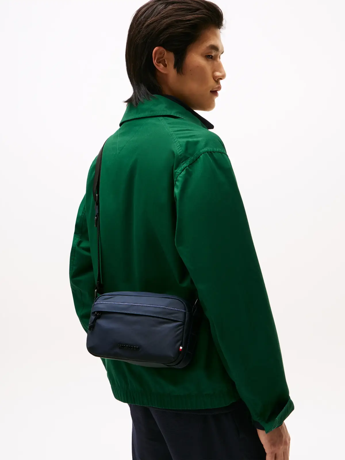 Tommy Hilfiger TH COLOUR EW REPORTE, DW6 Siyah Erkek Çanta