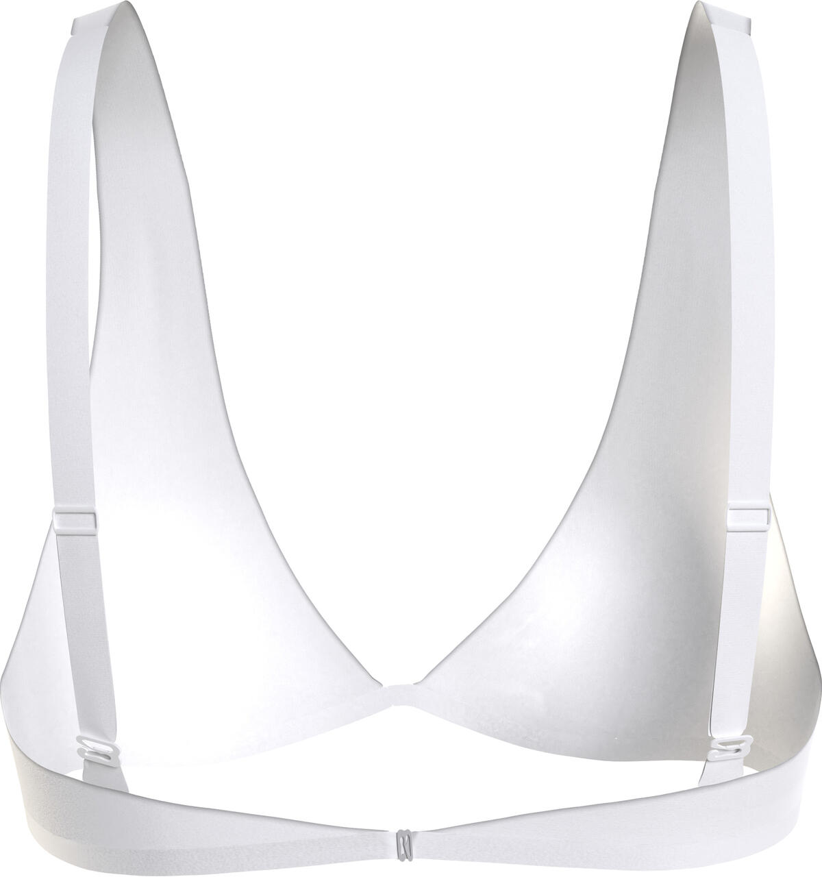 Calvin Klein FIXED TRIANGLE-RP Kadın Beyaz Bikini Üstü