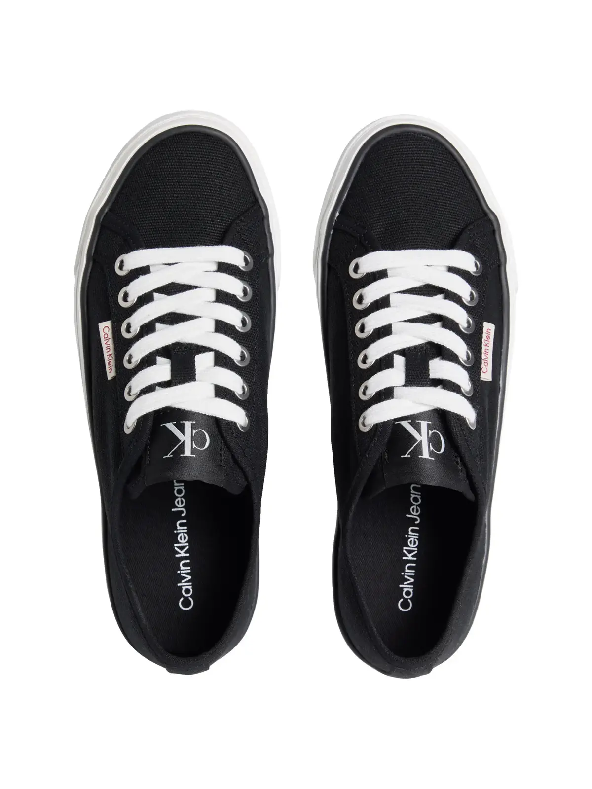 Calvin Klein VULC FLATFORM CTN LO Siyah Kadın Spor Ayakkabı & Sneaker