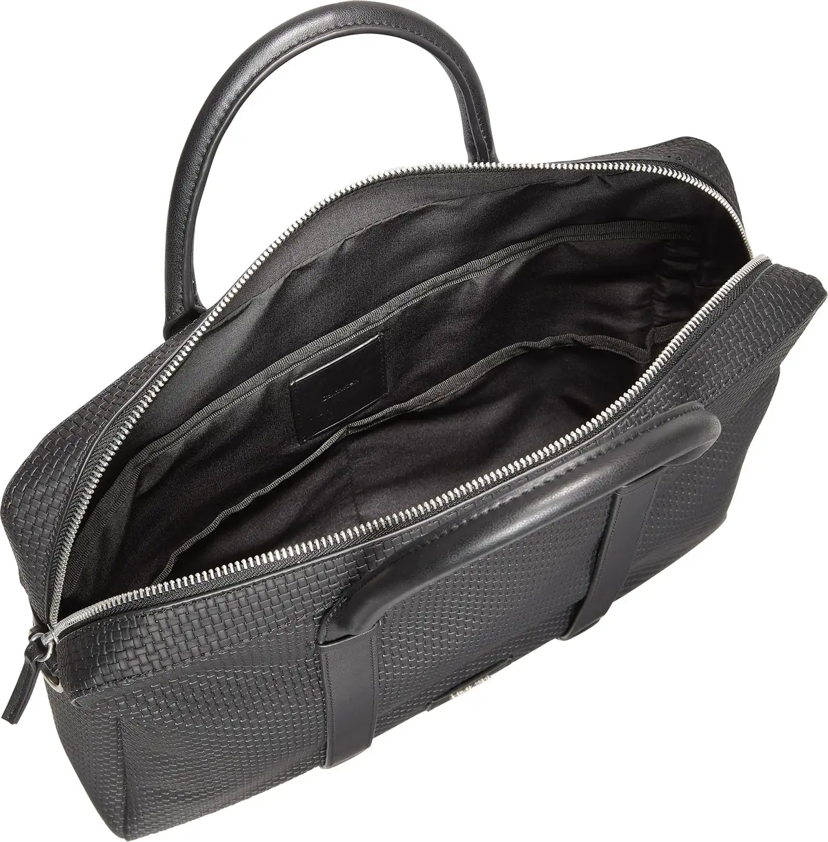 Calvin Klein EMBOSSED WOVEN COMMUTER Erkek Siyah Evrak Çanta