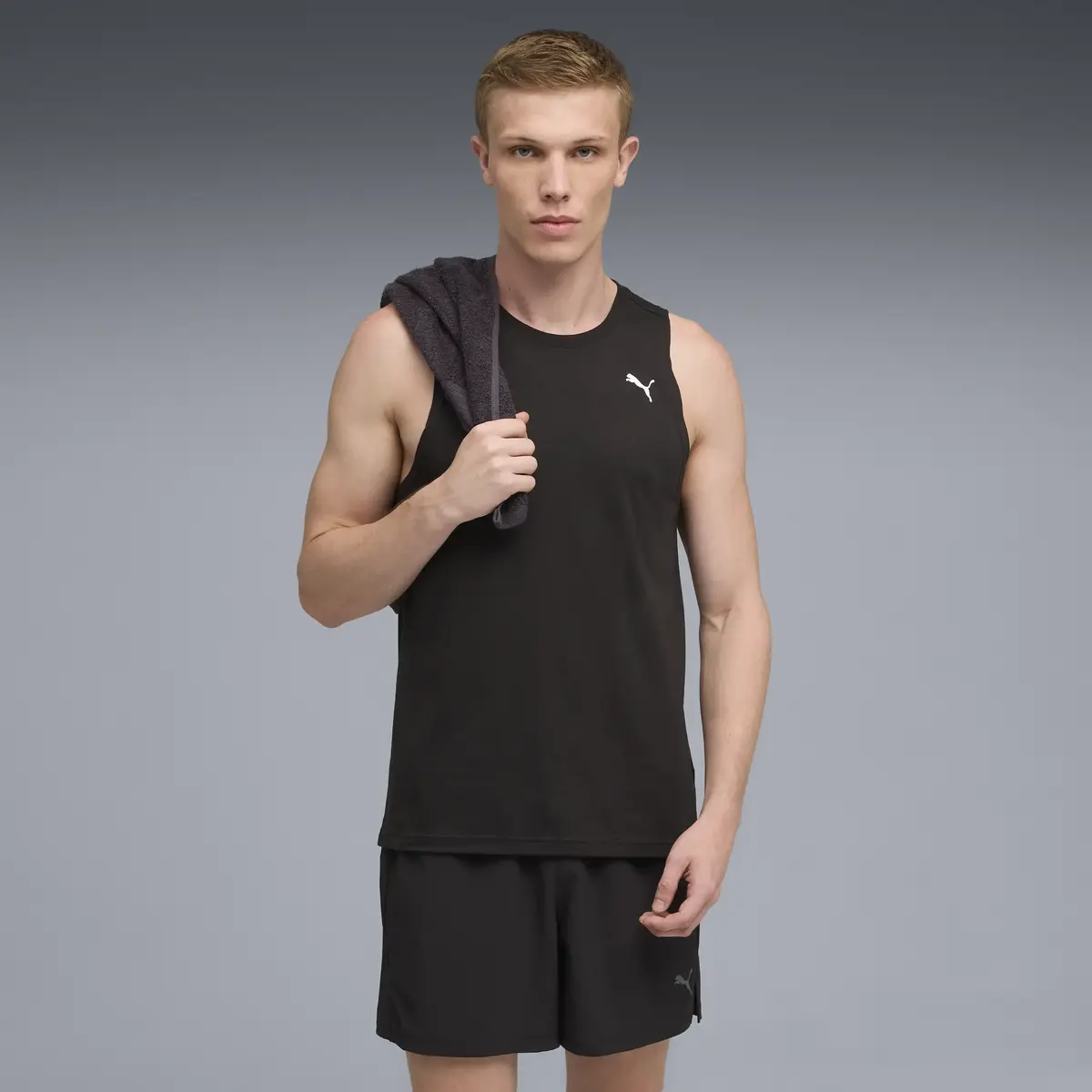 Puma TAD TECH Triblend Sleevless Siyah Erkek T-Shirt & Polo
