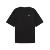 PUMA WARDROBE ESS Oversized Tee PUMA Black Siyah Erkek T-Shirt