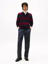 Tommy Hilfiger DC KNITTED RUGBY, DW5 Bordo Erkek Kazak
