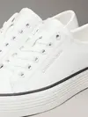 Calvin Klein BOLD VULC FLATF LOW, 01W Beyaz Kadın Spor Ayakkabı & Sneaker