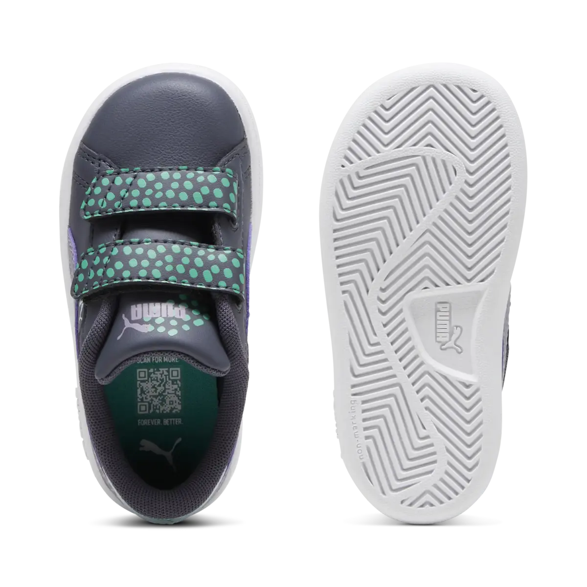 Puma Smash 3.0 Puma FC V Inf Mor Bebek/Çocuk Spor ayakkabı