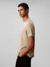 Calvin Klein SS SUPIMA CHEST EMB Bej Erkek T-Shirt