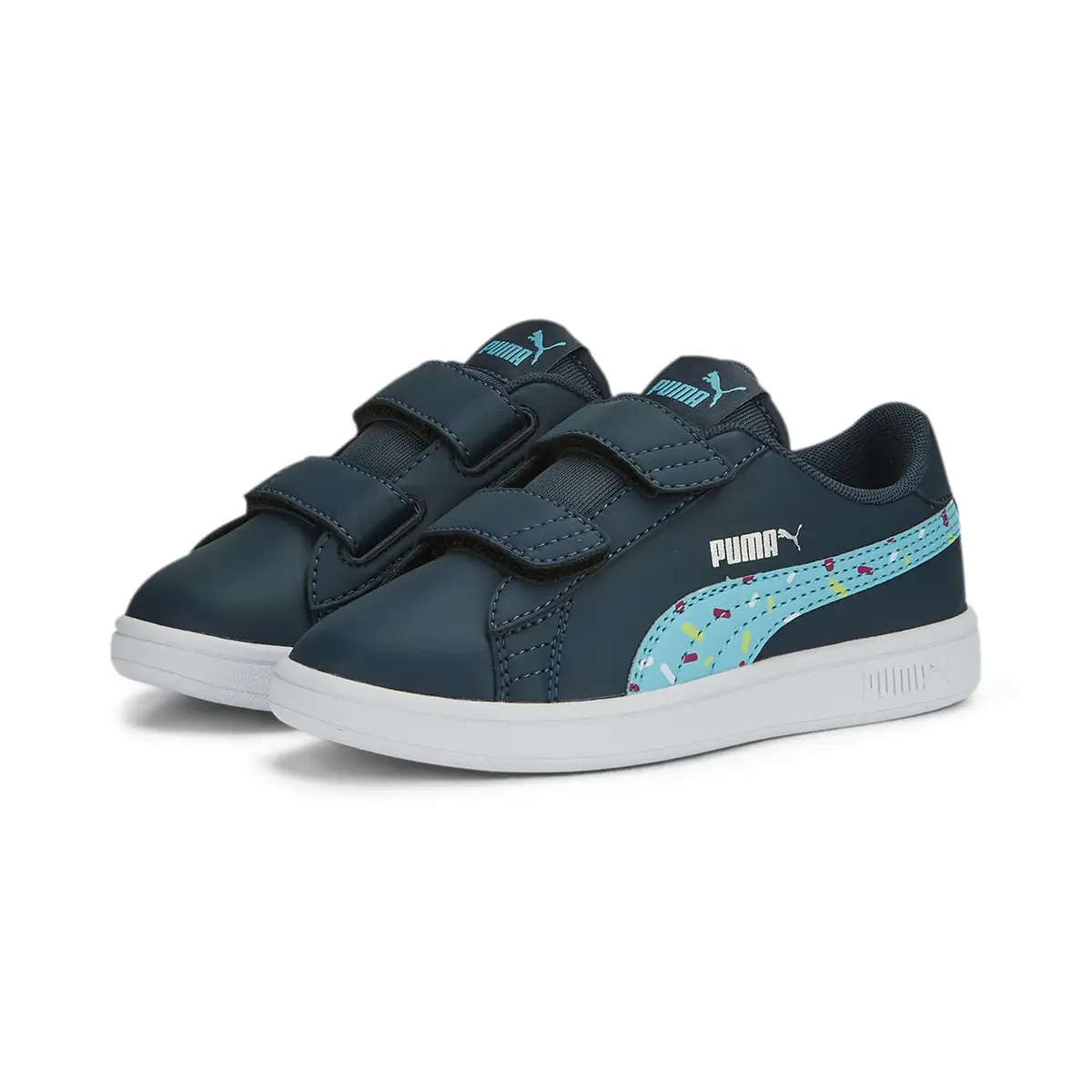 Puma Smash v2 Crush V PS Siyah Çocuk Günlük Spor Ayakkabı