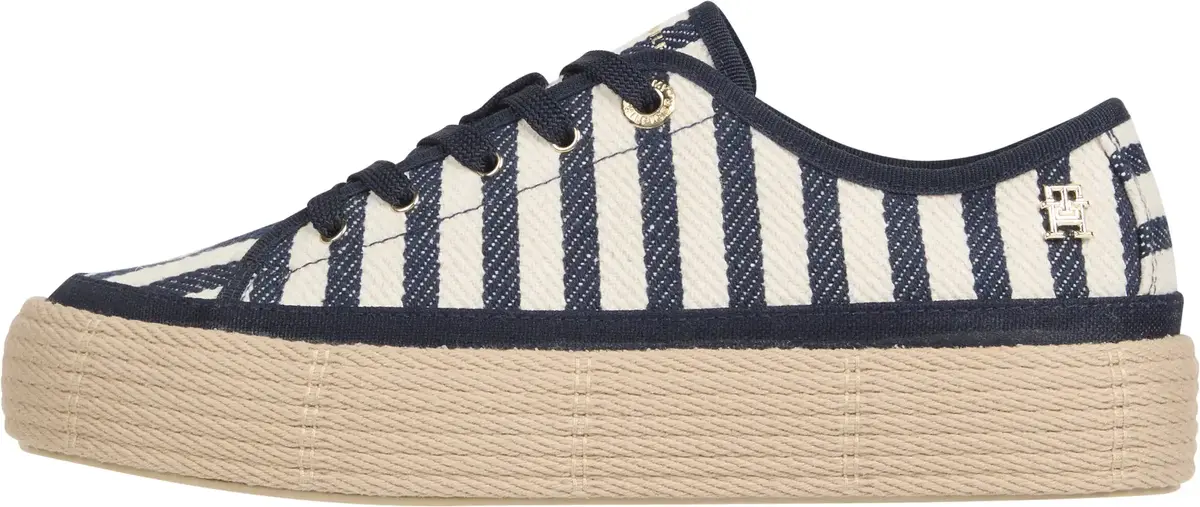 Tommy Hilfiger VULC ROPE SNEAKER IT, 0GZ Lacivert Kadın Spor Ayakkabı & Sneaker