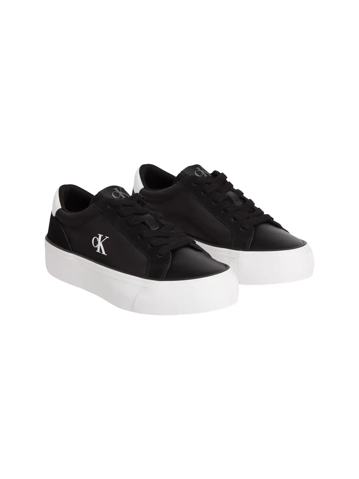 Calvin Klein VULC FLATFORM MG NYL, 0GM Siyah Kadın Spor Ayakkabı & Sneaker