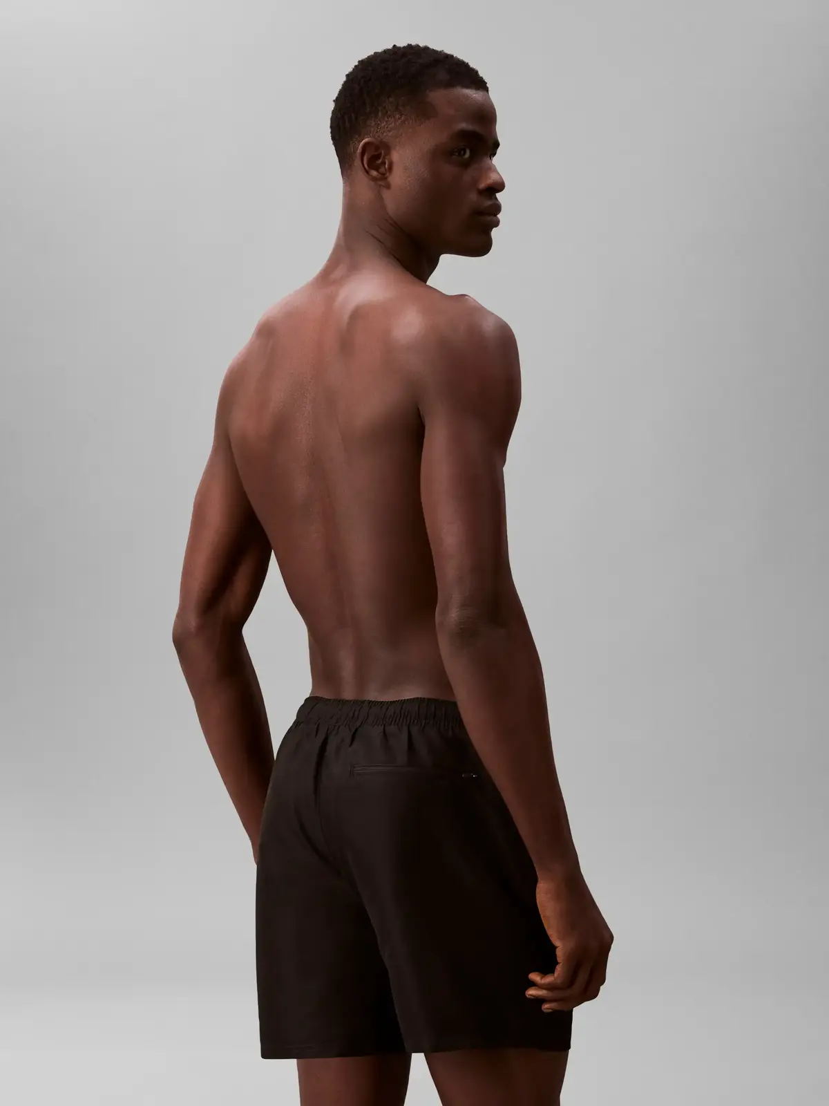 Calvin Klein MEDIUM DRAWSTRING Siyah Erkek Orta Boy Deniz Şortu