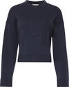 Calvin Klein Long Sleeve Smooth Cotton CK Int Mavi Kadın Sweatshirt Calvin Klein Long Sleeve Smooth Cotton CK Int Mavi Kadın Sweatshirt