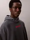 Calvin Klein HOODIE Gri Erkek Kapüşonlu Sweatshirt