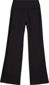 Calvin Klein SIDE RIB STRAIGHT MI Kadın Siyah Geniş Paça Pantolon