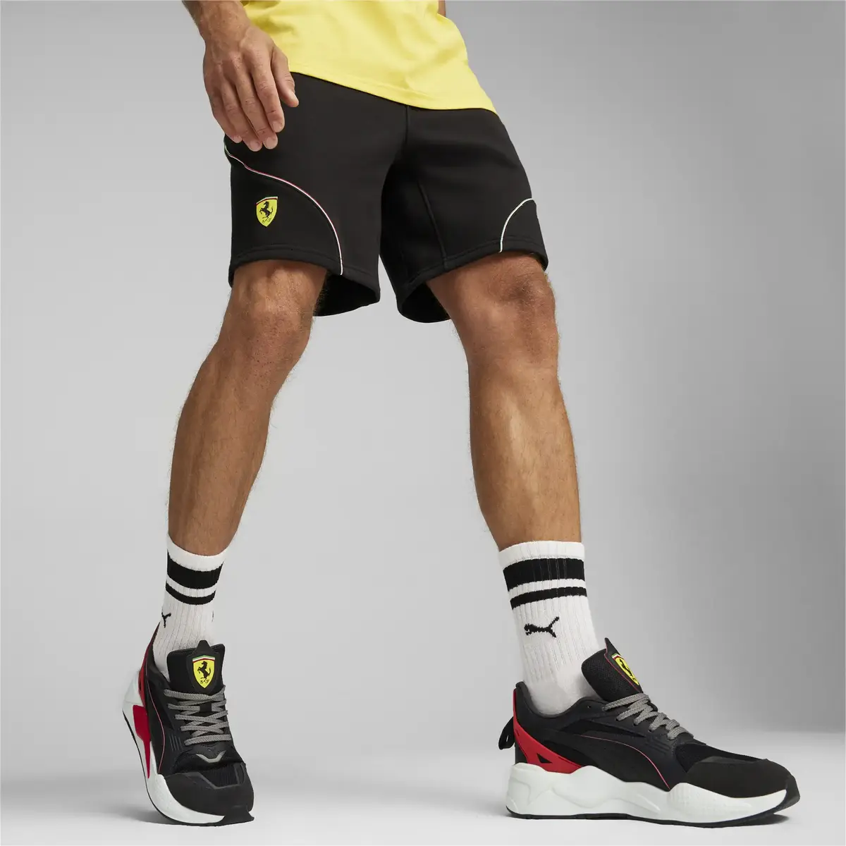 Puma Ferrari Race Shorts Siyah Erkek Polo T-Shirt