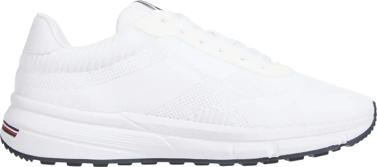 Tommy Hilfiger LIGHTWEIGHT RWB KNIT, YBS Beyaz Erkek Spor Ayakkabı & Sneaker