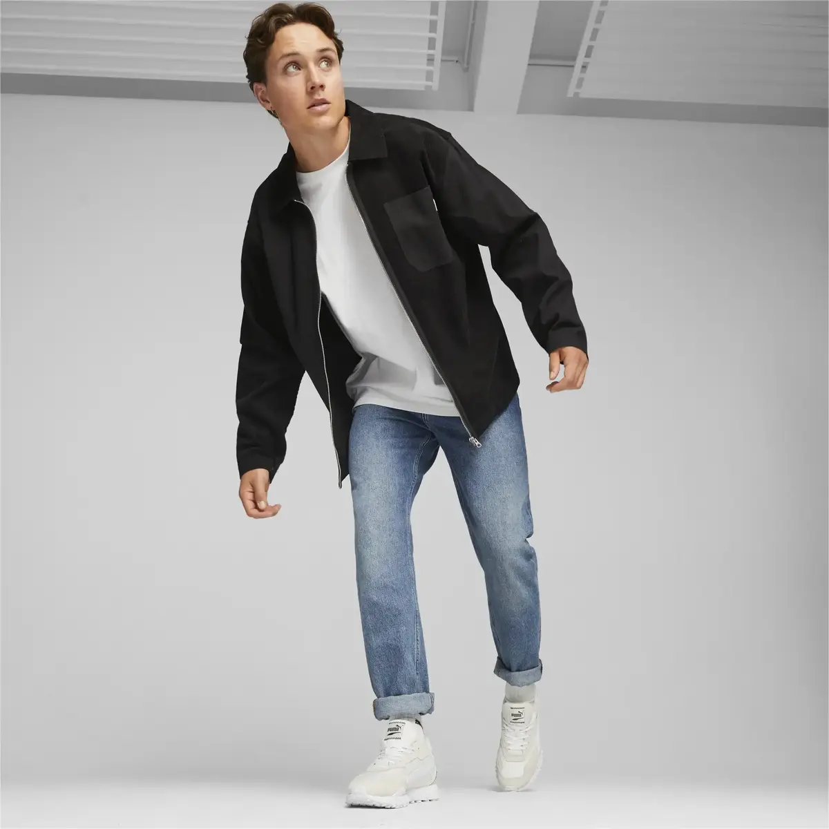 Puma DOWNTOWN Corduroy Shirt Siyah Erkek Gömlek