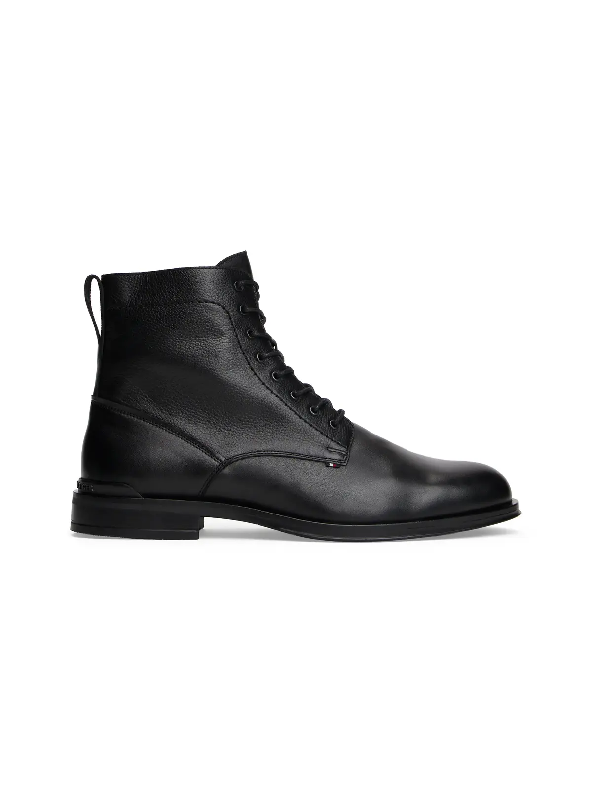 Tommy Hilfiger Corporate Hilfiger Lth Zip Boot Siyah Erkek Bot