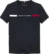 Tommy Hilfiger FLAG RIB INSERT TEE, C1G Lacivert Erkek Çocuk T-Shirt & Polo
