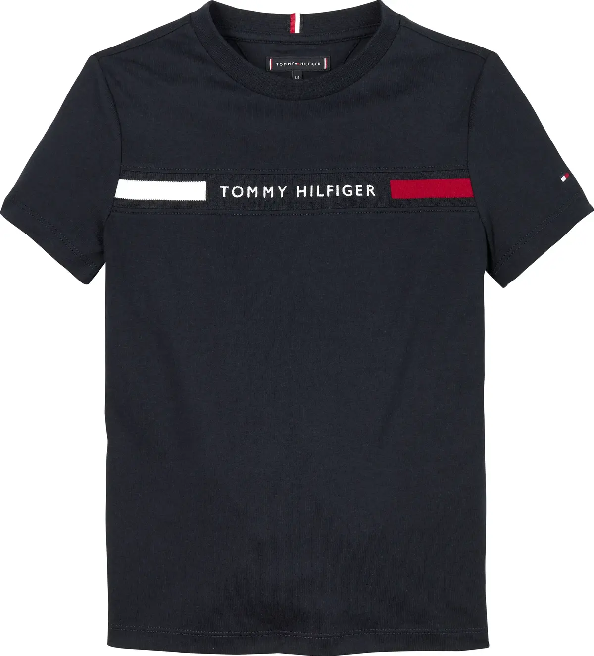 Tommy Hilfiger FLAG RIB INSERT TEE, C1G Lacivert Erkek Çocuk T-Shirt & Polo