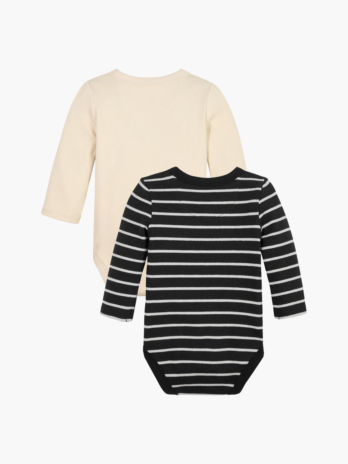 Calvin Klein RIB STRIPE LS BODY S Bebek Siyah Zıbın