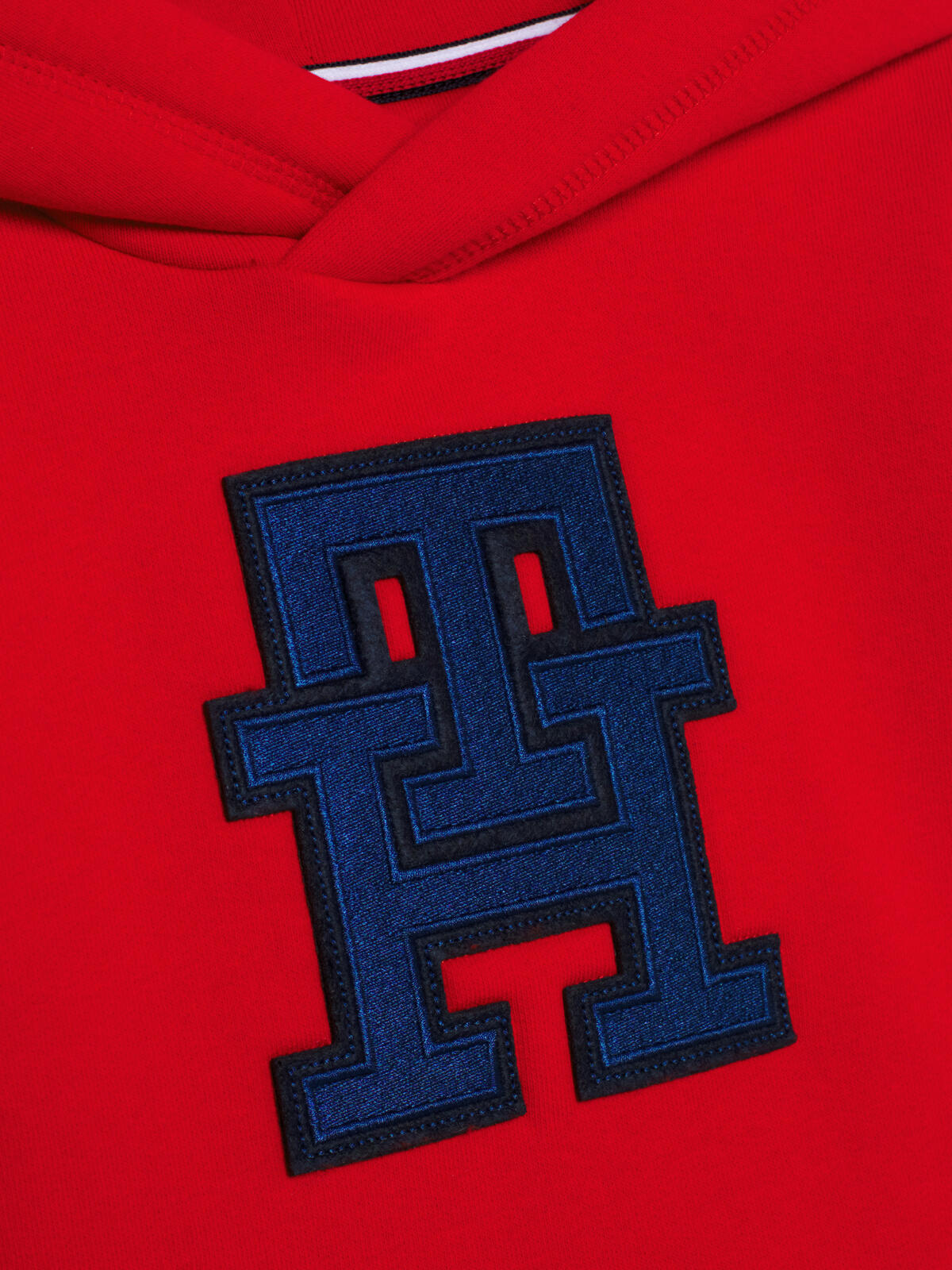 Tommy Hilfiger U MONOGRAM NY HOODIE Erkek Kırmızı Hoodie