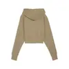 Puma CLASSICS+ Relaxed Cropped Hoodie Bej Kadın Sweatshirt