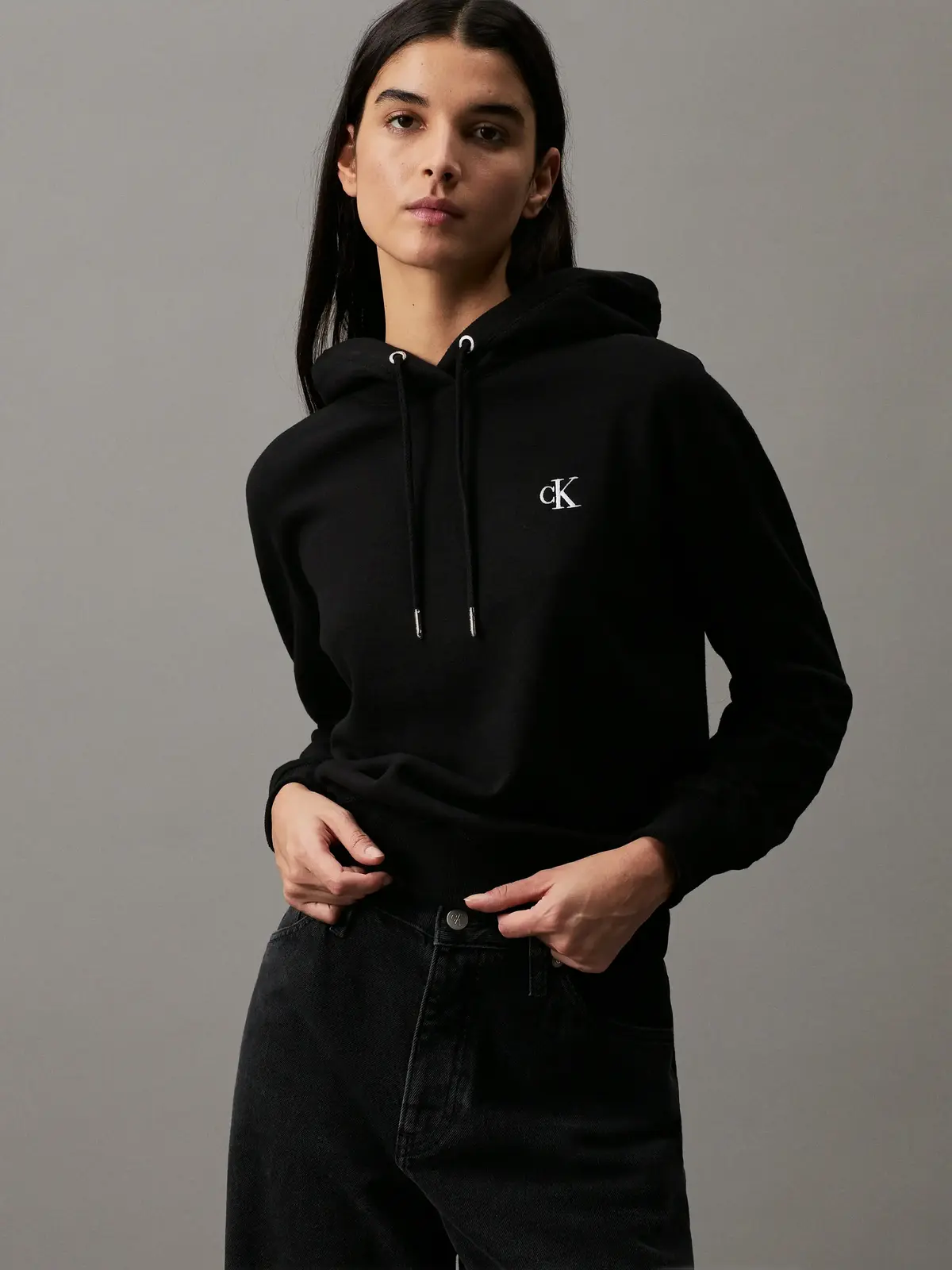 CK EMBROIDERY HOODIE, BAE