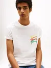 Tommy Hilfiger TJM REG TWISTED SIGN, YBL Beyaz Erkek T-Shirt & Polo